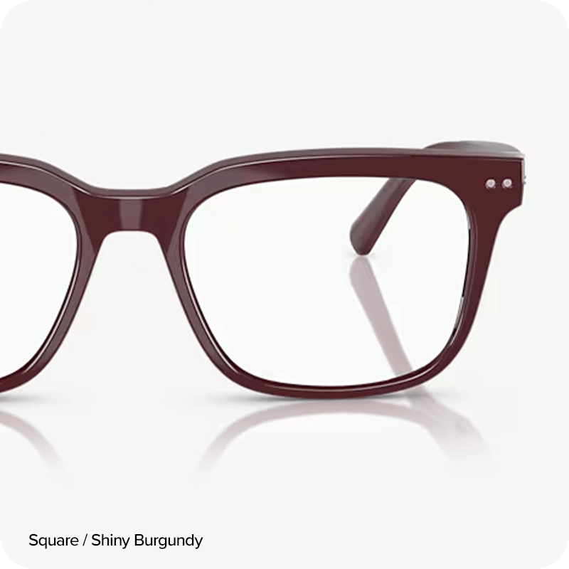 Nuance glasses shiney burgundy